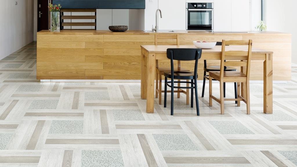 Арт Кварцвинил в кухне